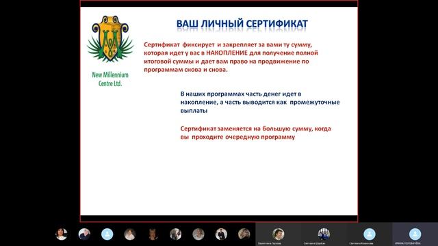 Презентация проекта Нью Милениум от 13.01.2020. #Любовь_Зоринова смотреть онлайн
