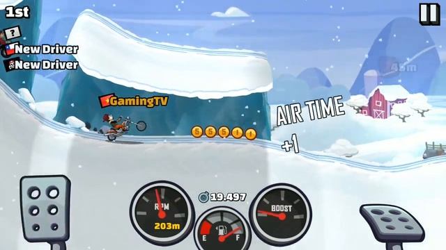 Hill Climb Racing 2: Chopper challenge #3 | Gaming TV смотреть онлайн
