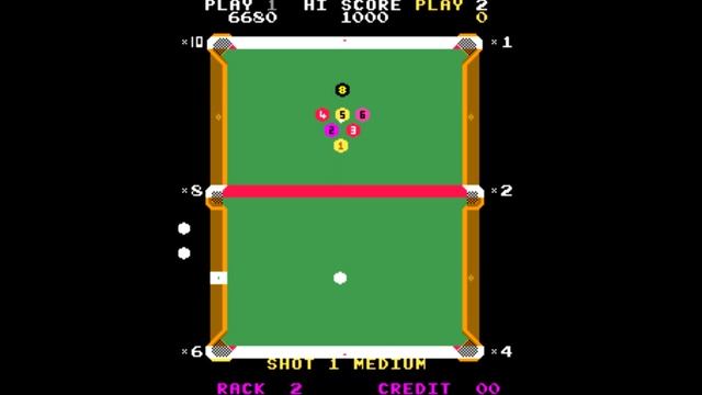 Eight Ball Action [Arcade] (1985) Magic Electronics USA {Pac-Man conversion} смотреть онлайн