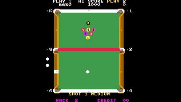 Eight Ball Action [Arcade] (1985) Magic Electronics USA {Pac-Man conversion}