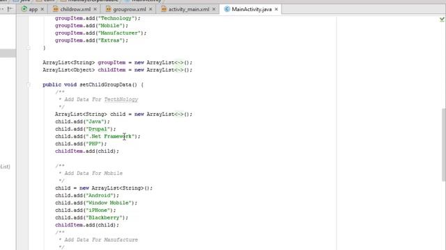Android Expandable MultiLayered List смотреть онлайн