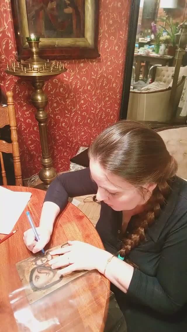 НАЧАЛО РАБОТЫ С ИКОНОЙ. ПРОРИСЬ. Hand Embroidery Of Icons With Pearls And Beads.