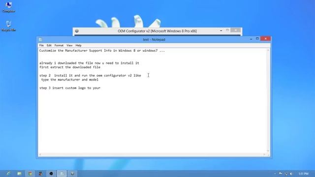 How to Add OEM Company Logo in Windows 8 7 or vista смотреть онлайн