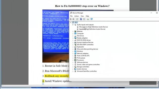 Fix 0x00000003 stop error on Windows смотреть онлайн