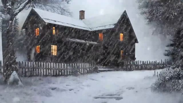 Snowstorm Ambience & Howling Wind | Whispers Of Winter | Blizzard Sounds