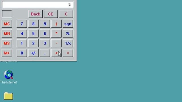 Калькулятор в Windows 95 смотреть онлайн
