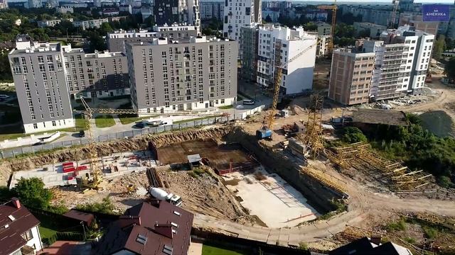 ЖК «Америка» — відеозвіт з будівельного майданчика за липень 2020 смотреть онлайн