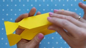 КОНФЕТА КОРОБОЧКА С СЮРПРИЗОМ своими руками из бумаги / КОНФЕТА из бумаги / БУМАЖНЫЕ СЮРПРИЗЫ