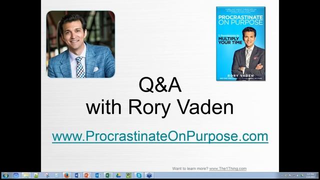 The ONE Thing - Learning Self-Discipline and Overcoming Procrastination w/ Rory Vaden (03-24-15) смотреть онлайн