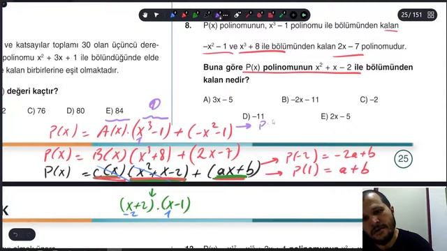 Polinomlar ve Çarpanlara Ayırma 2. Adım - AYT 3 Adım Matematik Çözümleri смотреть онлайн
