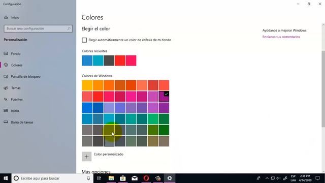 Cambiar color del menú inicio y barra de tareas en Windows 10 2019 - 2023 (Fácil y Rapido) смотреть онлайн