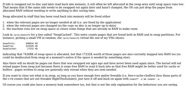 Constantly Increasing swap size in Linux and Swap space not being reclaimed? (4 Solutions!!) смотреть онлайн