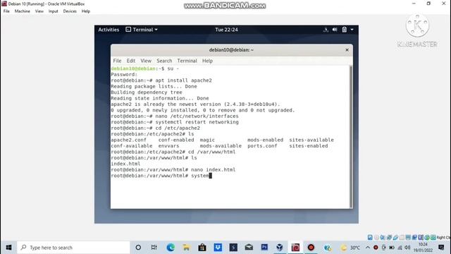 Tutorial Install Web Server Apache di Linux Debian смотреть онлайн