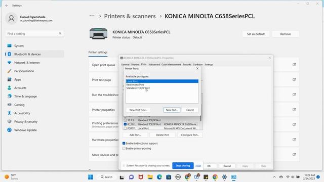 Add New IP address to Print Driver Konica Minolta смотреть онлайн