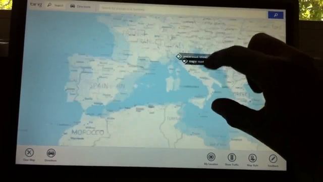 Maps on Windows 8 Consumer Preview | HP EliteBook 2760p смотреть онлайн