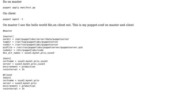 Unix & Linux: Puppet: what's wrong with my configuration? смотреть онлайн