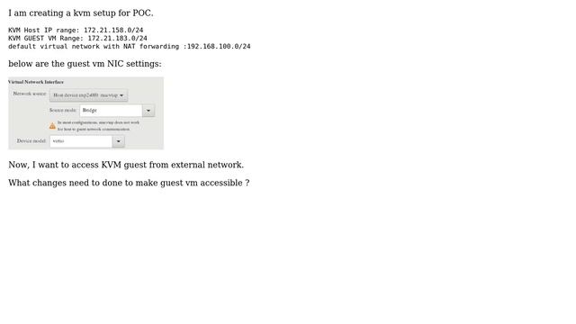 Unix & Linux: How Can I Make My KVM guest VM Accessible from the External Network? смотреть онлайн