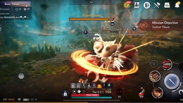 BLACK DESERT MOBILE - IOS - Boss Fight (Titium) - Gameplay #10 - IPhone 11 Pro Max