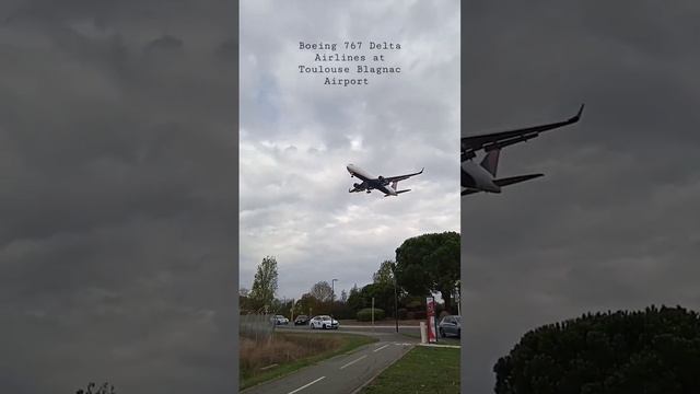 Boeing 767-300 Delta Airlines at Toulouse Blagnac Airport смотреть онлайн