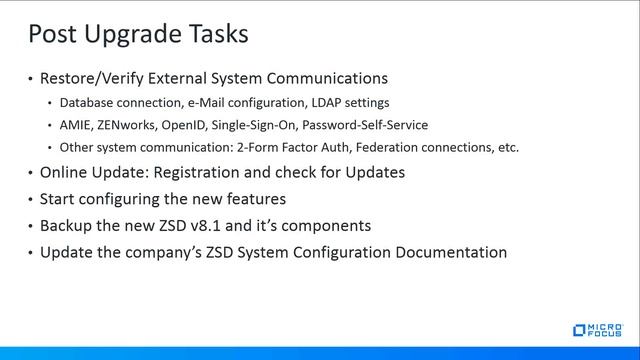 Micro Focus ZENworks Service Desk v8.x Migration Details смотреть онлайн
