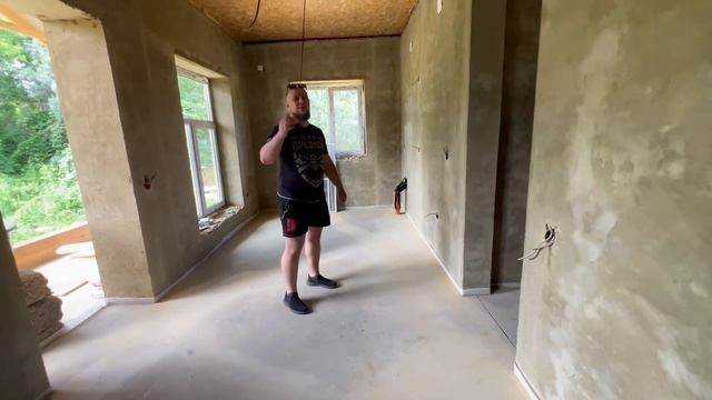 Дом из Арболита-этап строительства.    Подписывайтесь🤝🏻,чтобы не пропустить процесс строительства.👇