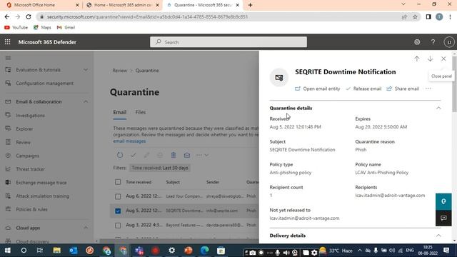 Release Mail from Quarantine смотреть онлайн