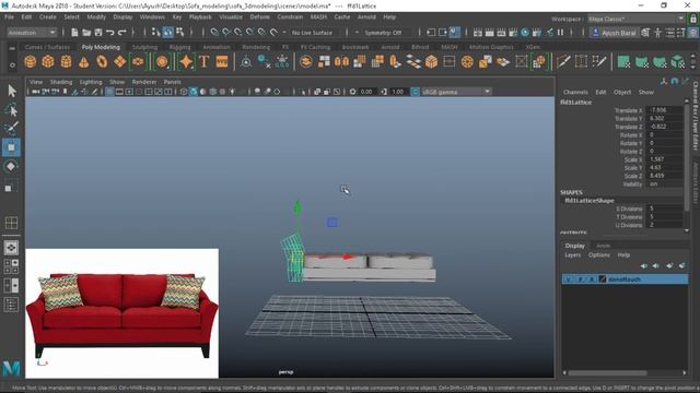 Sofa Modeling Maya 2018 ( Part 2 ) FOR BEGINNERS! смотреть онлайн