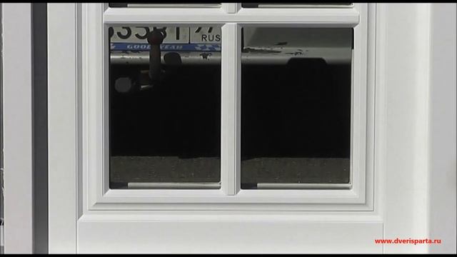 Входная дверь с большой площадью остекления Artist White Termo смотреть онлайн