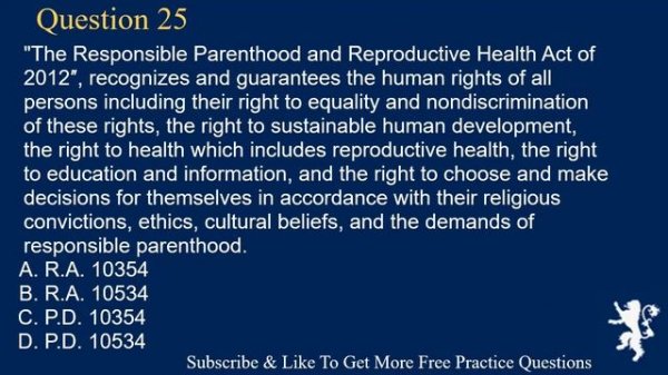 Real Estate Laws In The Philippines Exam Free Practice Questions Part 1