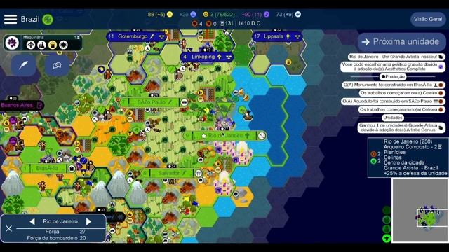 UnCiv | Brasil x Suécia - Brave New World - Full Gameplay смотреть онлайн