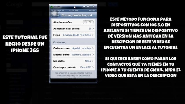iPhone: Sincroniza tu cuenta de gmail para guardar contactos смотреть онлайн