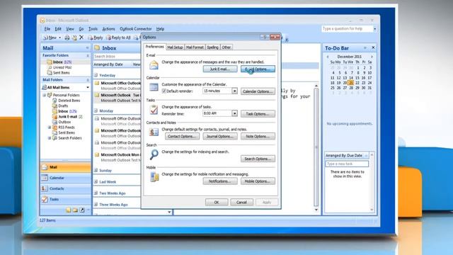 How to configure the desktop alerts in Microsoft® Outlook 2007 on Windows® 7 смотреть онлайн