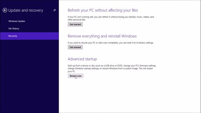 Finding UEFI settings in Windows 8.1 смотреть онлайн