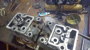 ГБЦ КамАЗ запрессовка направляющих втулок клапанов