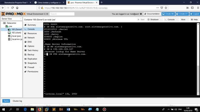 Instalar y configurar el DNS en CentOS 7 смотреть онлайн