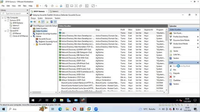 Windows Server 2019 - Güvenlik Duvarı , Gelen Kural, Giden Kural - Firewall , Inbound , Outbound Ru смотреть онлайн