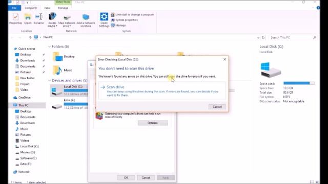 Check And Fix Disk Error in Windows 10/8 смотреть онлайн