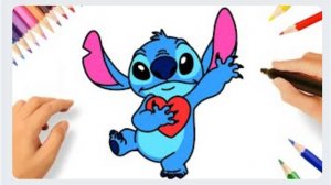 КАК ЛЕГКО РИСОВАТЬ СТИЧА 💗 ШАГ ЗА ШАГОМ