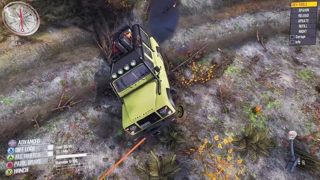 Jalan Ekstrim Banyak Mobil Terguling // Land Rover di Derek Nissan Patrol - Mudrunner смотреть онлайн