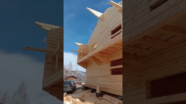 Дивногорск. сруб готов. осталась кровля! смотреть онлайн