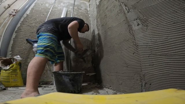 Ремонт в очень старенькой ванной комнате ! своими руками под ключ! Плиточник Тюмень! смотреть онлайн