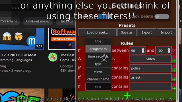 Recommendation Tweaker For YouTube - Take Control Of Your Recommendations!