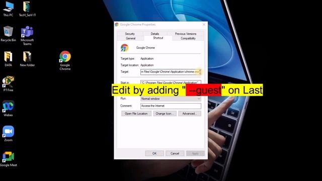 Create Desktop Shortcut of Google Chrome Guest Mode | Windows PC/Laptop смотреть онлайн