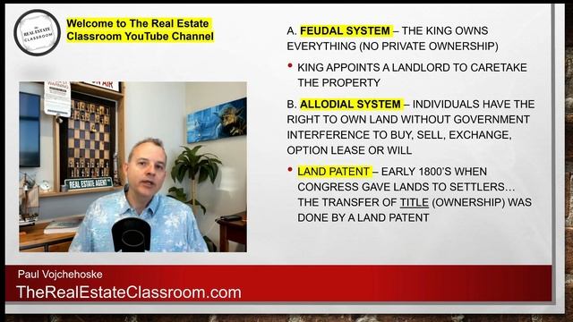 Feudal System, Allodial System, Land Patent | Real Estate Exam Prep Videos смотреть онлайн