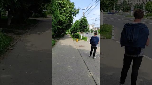 #Новочебоксарск Рыжий #Кот 🐈🐱 живёт на тролейбусной остановке Местная достопримечательность #2023го смотреть онлайн