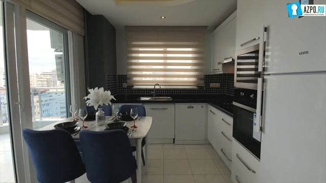 Недвижимость в Турции. Продажа квартиры в Махмутларе с мебелью за 55000 € от AZPO Турция Аланья смотреть онлайн