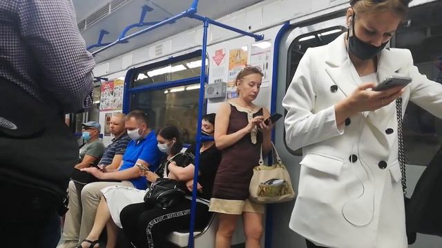 Поездка на метровагоне 81-714.5, борт.№ 8358,марш.№07 смотреть онлайн