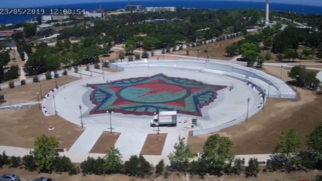 Парк Победы. Строительство фонтана..23 мая 2019 года смотреть онлайн