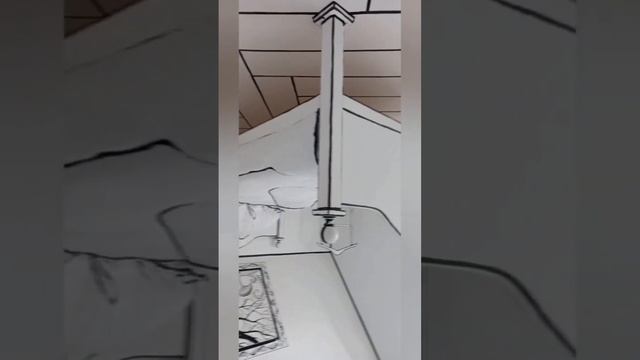 необычный домик, сказка.