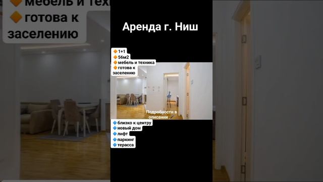 Аренда квартиры в Сербии г. Ниш смотреть онлайн